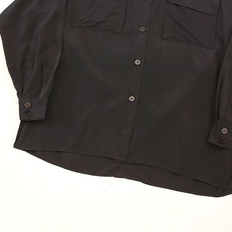 Black Rayon L/S Shirt