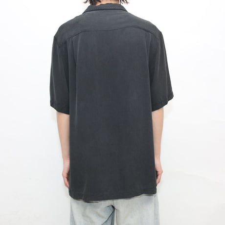 Nat Nast 50's Style Open Collar Silk S/S Shirt
