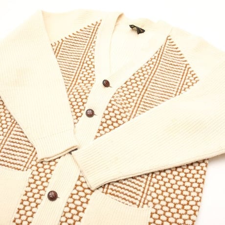 Vintage Wool×Nylon Knit Cardigan