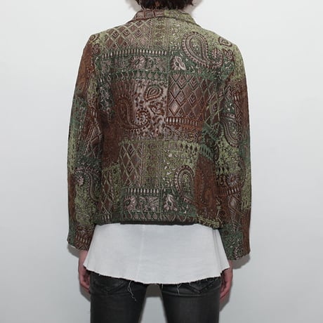 Paisley Zip Up Jacket