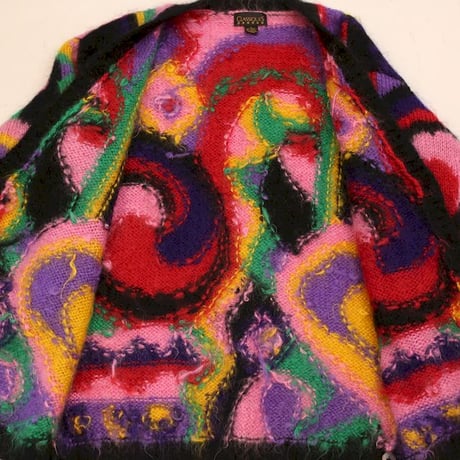 Mohair Brend Knit Cardigan Loose Silhouette