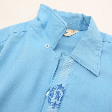 Da Vinci Open Collar Rayon Shirt