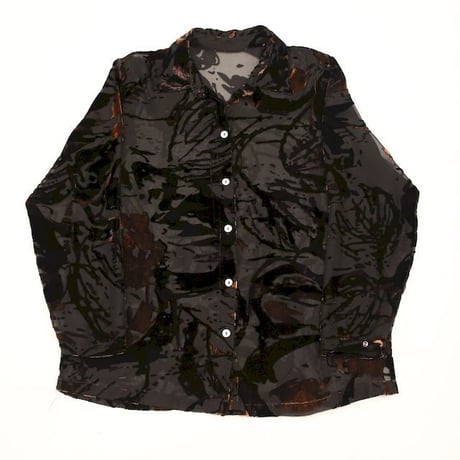 Velour × See-through  L/S Shirt