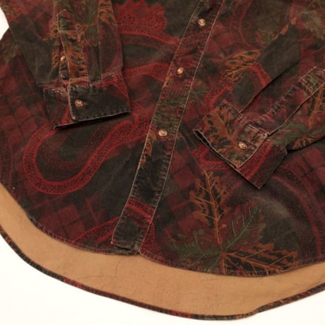 Paisley Pattern Corduroy L/S Shirt