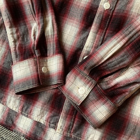 Five Brother Ombre Plaid Cotton Flannel Shirt