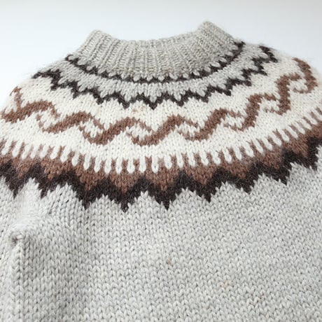 ノルディックセーター アイスランド製 Vintage Nordic Sweater