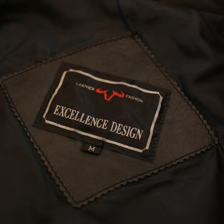 Black Rib Leather Jacket