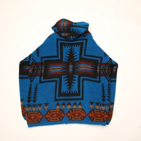 Artesanias Tuntaquimba Native Pattern Wool Knit Hooded Jacket