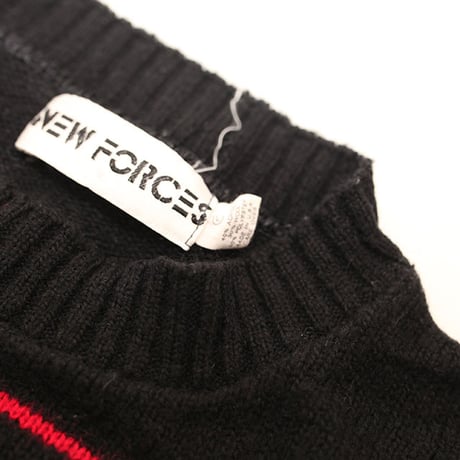Border Pattern Wool Sweater