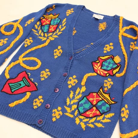 Hand Knitted Ramie × Cotton Knit Cardigan