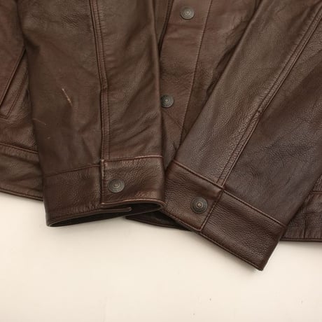 Levi's Leather Trucker Jacket "Big E"