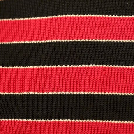 Red × Black Border Knit Sweater MADE IN GERMANY