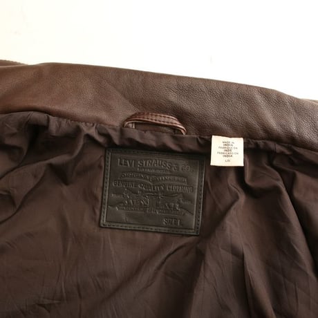 Levi's Leather Trucker Jacket "Big E"