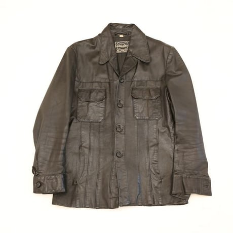Black Leather Trucker Jacket