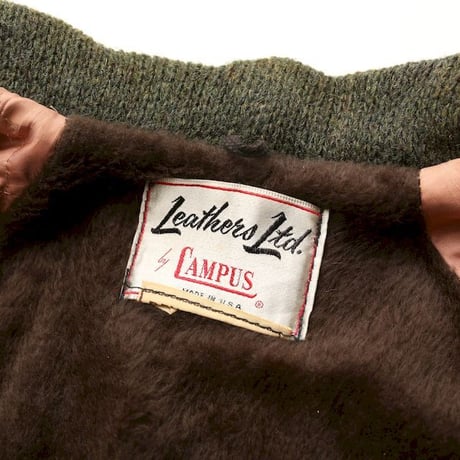Campus Leather×Knit Jacket