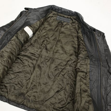Black Leather Jacket Loose Silhouette