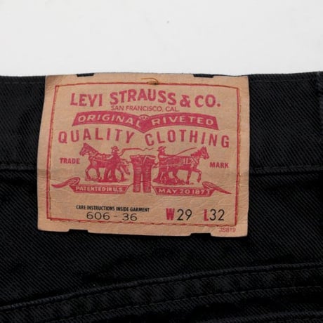 Levis 606 Black Denim Pants