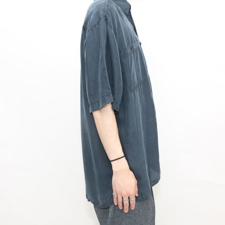 Black Silk Plane Shirt