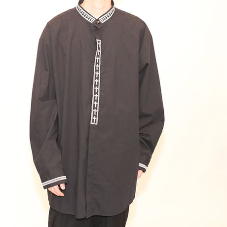 Vintage Embroidery L/S  Shirt