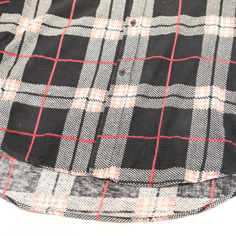 70s Vintage Flannel Check L/S Shirt