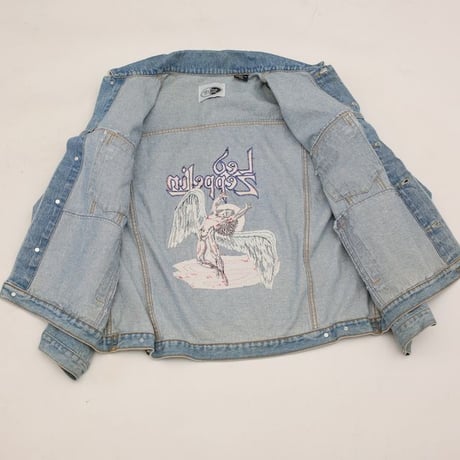 Led Zeppelin Embroidery Denim Loose Jacket