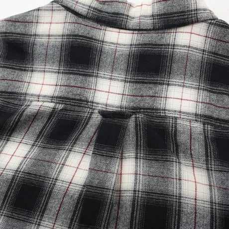 Ombre Plaid Cotton Flannel Shirt