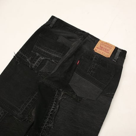 Levi's Patchwork Remake Black Denim Pants