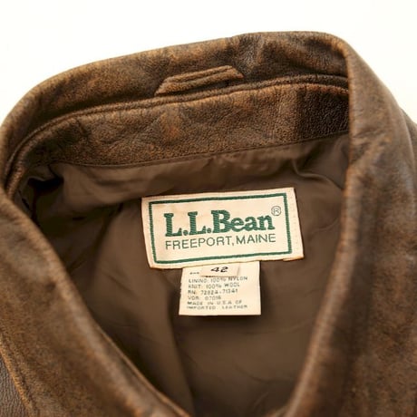 80's L.L.Bean A-2 Type Leather Jacket