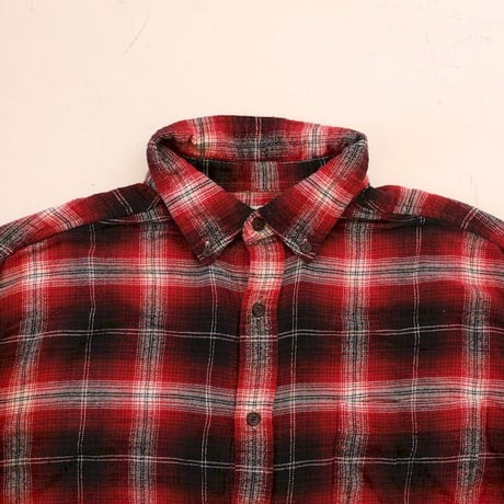 Ombre Check Flannel Shirt