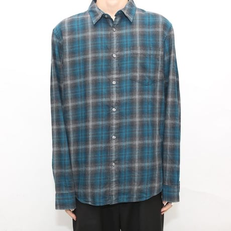 Ombre Check Flannel Shirt