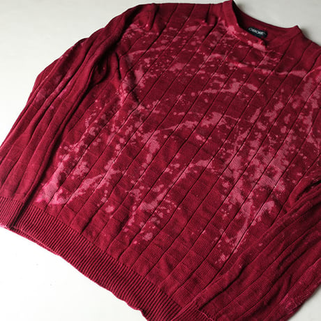 Hard Bleach Wash Cotton Sweater