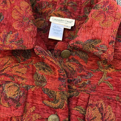 Coldwater Creek Gobelin Weave Track Jacket