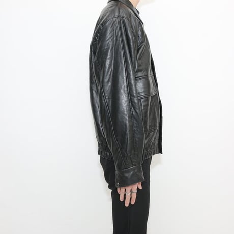 Black Lamb Leather Jacket MADE IN ITALY