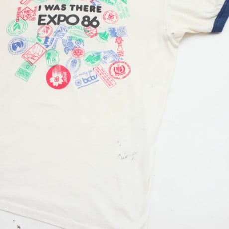 Vintage Ringer T-Shirt "EXPO 86"