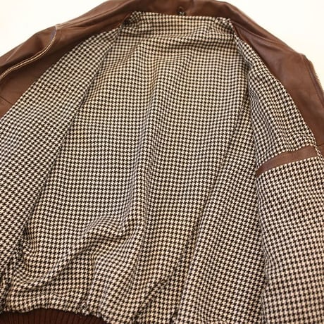 Brown Rib Leather Jacket