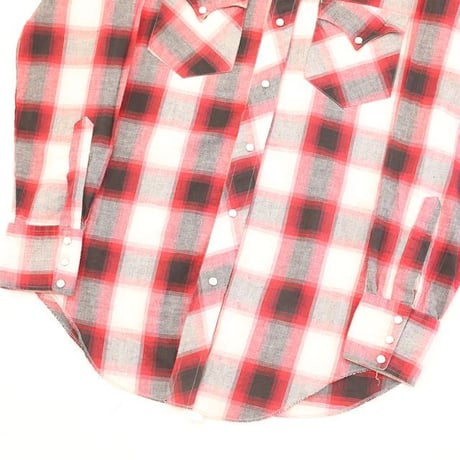 70's HbarC Ombre Checked Western L/S Shirt