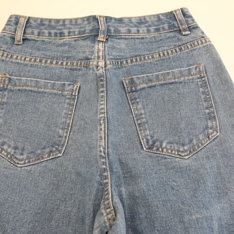Wide Denim Cargo Pants