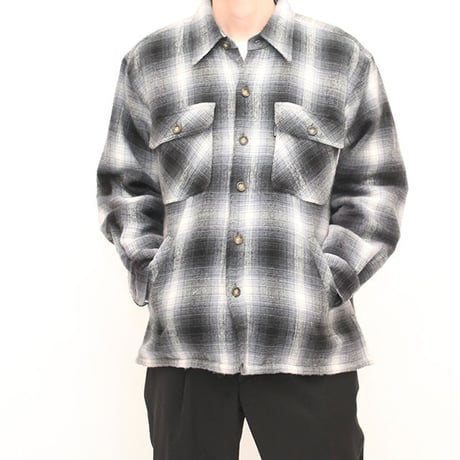 Ombre Check Boa Jacket