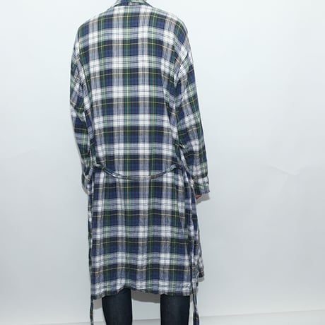 L L Bean Cotton Check Gown チェックガウン