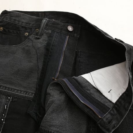 Levi's Patchwork Remake Black Denim Pants