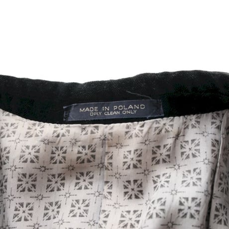 Euro Vintage Black Velour Jacket