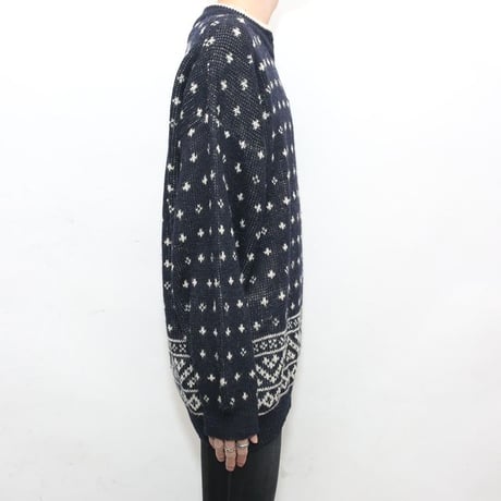 Half Zip Wool Knit Sweater