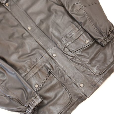 Black Lamb Leather Coat MADE IN ITALY