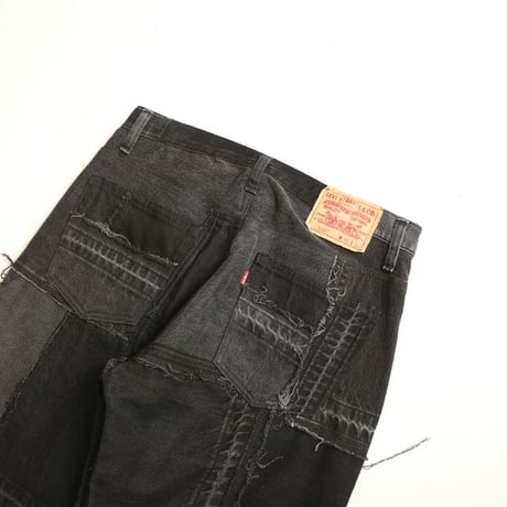 Levi's Patchwork Remake Black Denim Pants