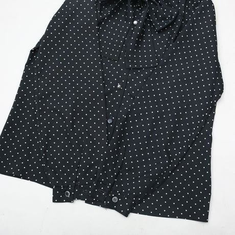 Dot Pattern Bow Tie Blouse