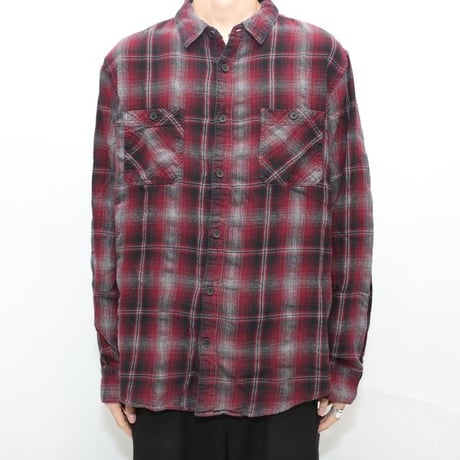Ombre Check Flannel Shirt