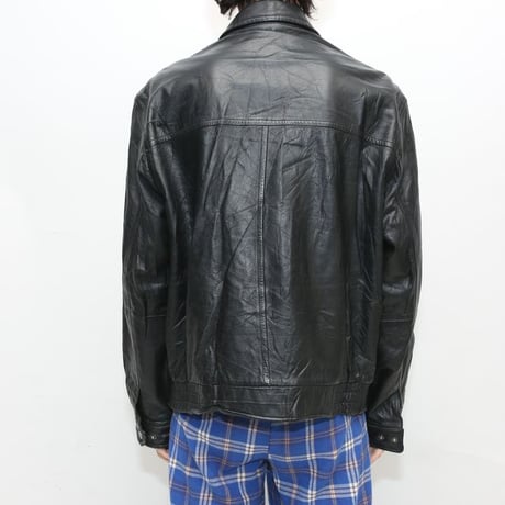 LONDON FOG Black Leather Jacket