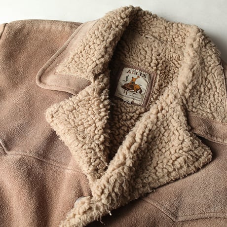 Suede Boa Coat