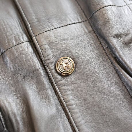 Black Lamb Leather Coat MADE IN ITALY
