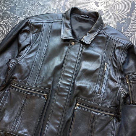 Flight Leather Jacket Black